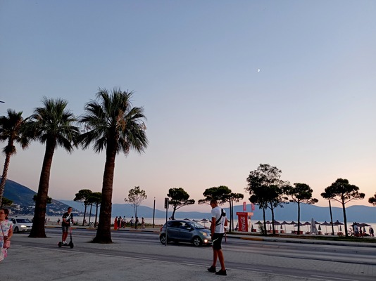 Beach with street