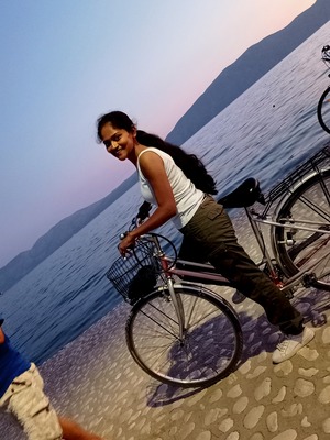 Beach side cycling